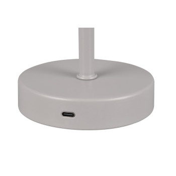 Trio Jeff szürke LED asztali lámpa (TRI-R59151177) LED 1 izzós IP20