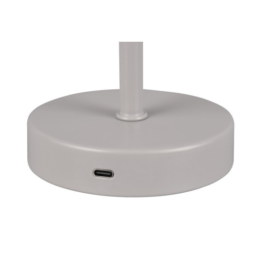Trio Jeff szürke LED asztali lámpa (TRI-R59151177) LED 1 izzós IP20