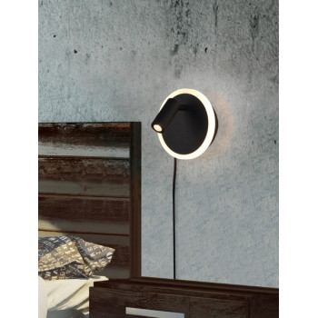 Trio Jordan fekete-fehér LED falikar (TRI-229210232) LED 1 izzós IP20