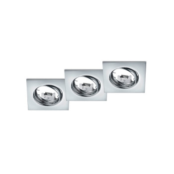 Trio Jura króm beépíthető lámpa szett (TRI-650000306) GU10 1 izzós IP20