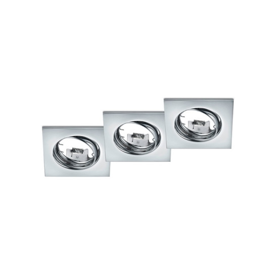 Trio Jura króm beépíthető lámpa szett (TRI-650000306) GU10 1 izzós IP20