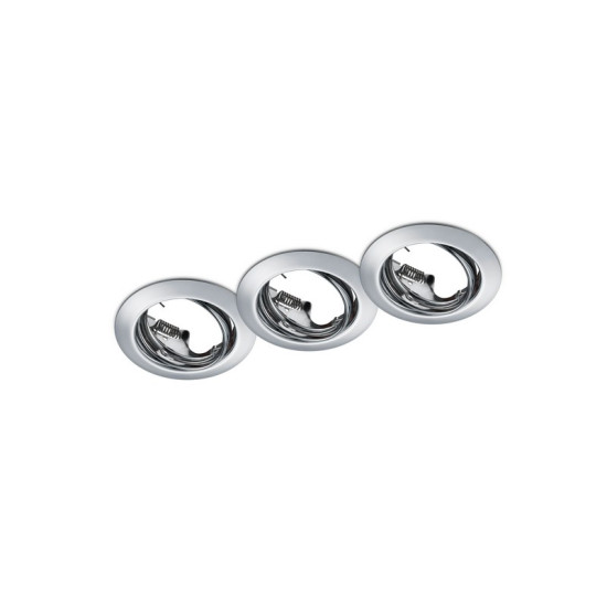 Trio Jura króm beépíthető lámpa szett (TRI-650100306) GU10 1 izzós IP20