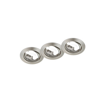 Trio Jura matt nikkel beépíthető lámpa szett (TRI-650100307) GU10 1 izzós IP20