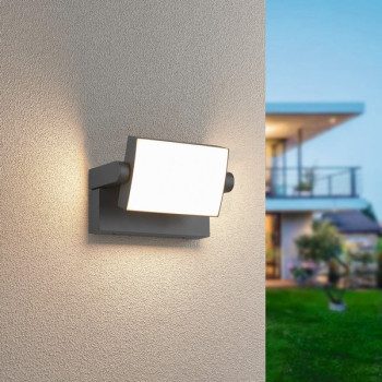 Trio Kansas anracit-fehér LED kültéri falikar (TRI-246860142) LED 1 izzós IP54