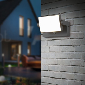 Trio Kansas anracit-fehér LED kültéri falikar (TRI-246869142) LED 1 izzós IP54