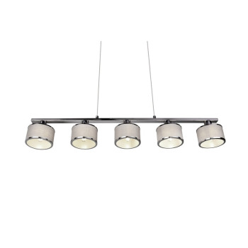 Trio Kaprun króm-szürke függesztett lámpa (TRI-311600506) E14 5 izzós IP20