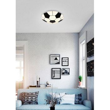 Trio Kloppi fehér-fekete gyerek LED mennyezeti lámpa (TRI-R62941101) LED 1 izzós IP20