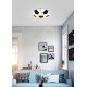 Trio Kloppi fehér-fekete gyerek LED mennyezeti lámpa (TRI-R62941101) LED 1 izzós IP20