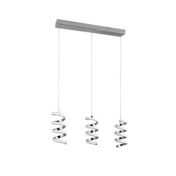 Trio Laola króm-fehér LED függesztett lámpa (TRI-R34183106) LED 3 izzós IP20