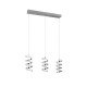 Trio Laola króm-fehér LED függesztett lámpa (TRI-R34183106) LED 3 izzós IP20