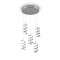 Trio Laola króm-fehér LED függesztett lámpa (TRI-R34185306) LED 5 izzós IP20