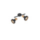 Trio Latika fekete-natúr mennyezeti spotlámpa (TRI-R81522032) E14 2 izzós IP20