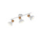 Trio Latika fehér-natúr mennyezeti spotlámpa (TRI-R81523031) E14 3 izzós IP20