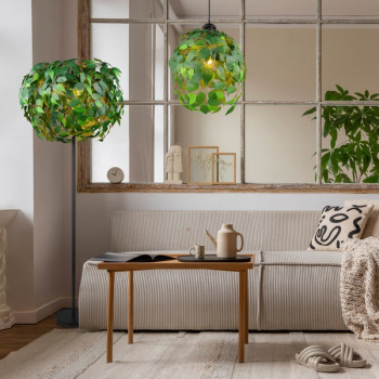 Trio Leavy fekete-zöld állólámpa (TRI-R40463015) E14 3 izzós IP20