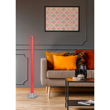 Trio Leia króm-átlátszó LED állólámpa (TRI-R42571100) LED 1 izzós IP20