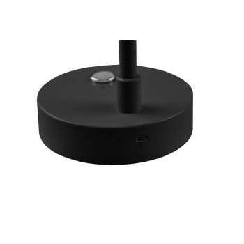 Trio Lenny fekete LED asztali lámpa (TRI-R52661102) LED 1 izzós IP20