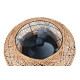 Trio Lillesand fekete-natúr mennyezeti ventilátoros lámpa (TRI-R67302126) E27 4 izzós IP20