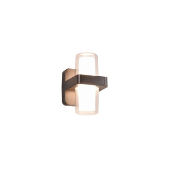 Trio Limeira fekete-fehér LED kültéri falikar (TRI-R24266232) LED 2 izzós IP44
