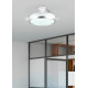 Trio Lindberg titán-fehér LED mennyezeti ventilátoros lámpa (TRI-R67382187) LED 1 izzós IP20