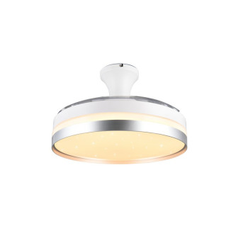 Trio Lindberg titán-fehér LED mennyezeti ventilátoros lámpa (TRI-R67382187) LED 1 izzós IP20