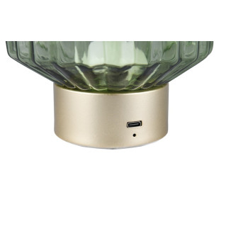 Trio Lord sárgaréz-zöld LED asztali lámpa (TRI-R57761115) LED 1 izzós IP20