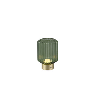 Trio Lord sárgaréz-zöld LED asztali lámpa (TRI-R57761115) LED 1 izzós IP20