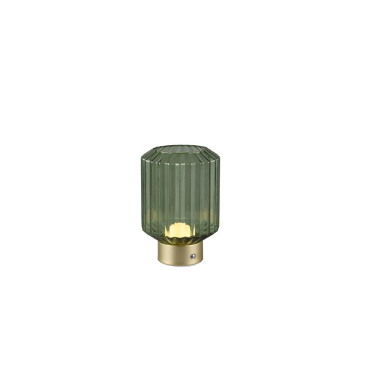 Trio Lord sárgaréz-zöld LED asztali lámpa (TRI-R57761115) LED 1 izzós IP20