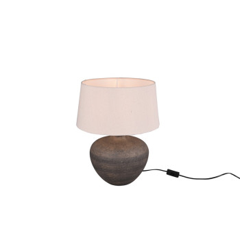 Trio Lou barna-bézs asztali lámpa (TRI-R50963844) E27 1 izzós IP20
