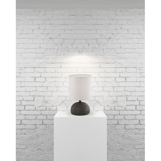 Trio Luci barna-fehér asztali lámpa (TRI-R50351026) E14 1 izzós IP20