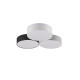 Trio Lugano fehér-szürke-fekete LED mennyezeti lámpa (TRI-621910317) LED 1 izzós IP20