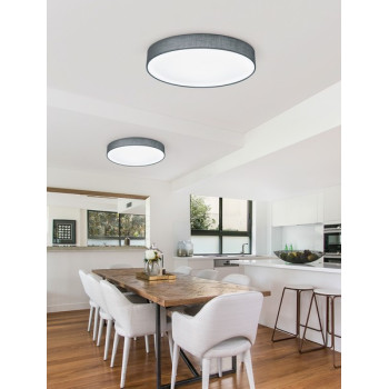 Trio Lugano szürke LED mennyezeti lámpa (TRI-621914011) LED 1 izzós IP20