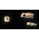 Trio Lugo arany-fekete LED mennyezeti lámpa (TRI-642910280) LED 1 izzós IP20