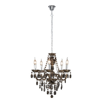 Trio Lüster króm-fekete csillár (TRI-R1107-02) E14 5 izzós IP20