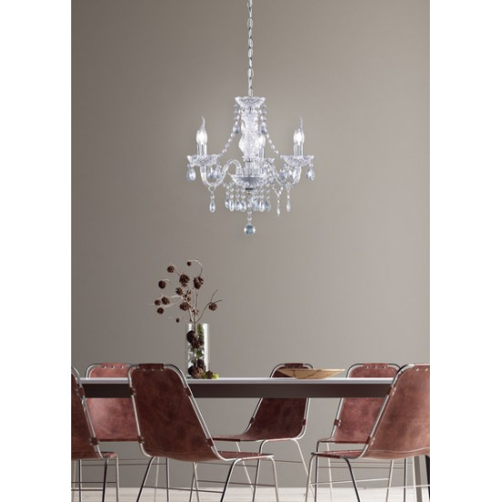 Trio Lüster átlátszó csillár (TRI-R11073000) E14 3 izzós IP20