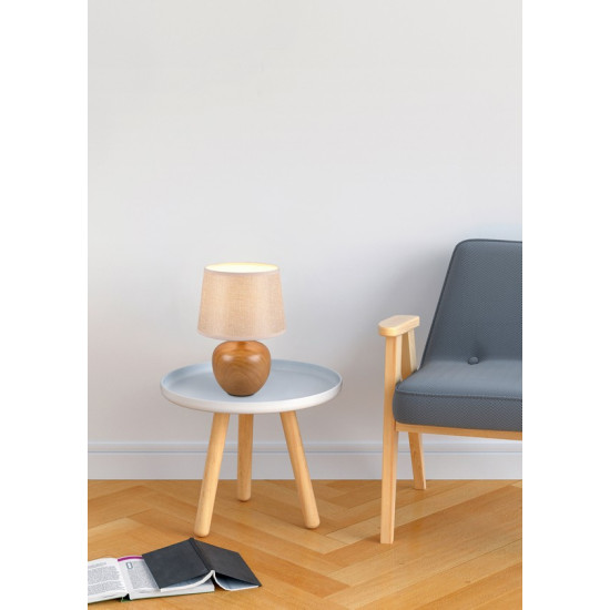 Trio Luxor fa színű-bézs asztali lámpa (TRI-R50621035) E14 1 izzós IP20