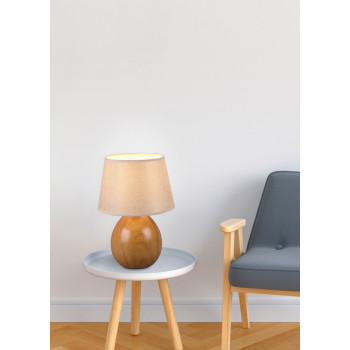 Trio Luxor fa színű-bézs asztali lámpa (TRI-R50631035) E27 1 izzós IP20