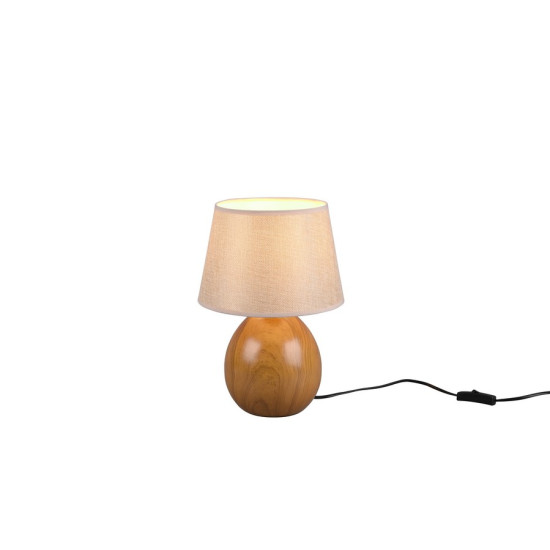 Trio Luxor fa színű-bézs asztali lámpa (TRI-R50631035) E27 1 izzós IP20