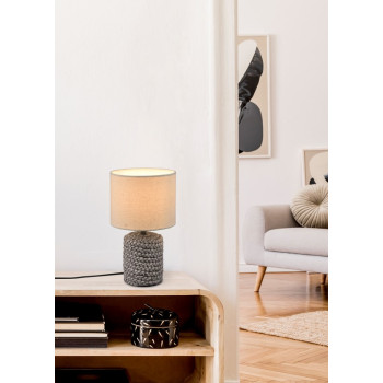 Trio Mala barna-bézs asztali lámpa (TRI-R50941044) E14 1 izzós IP20