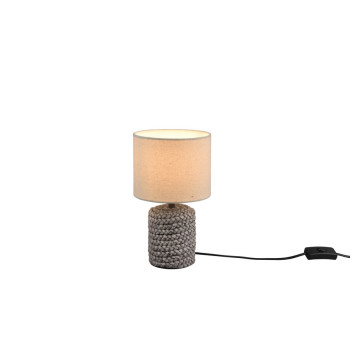 Trio Mala barna-bézs asztali lámpa (TRI-R50941044) E14 1 izzós IP20