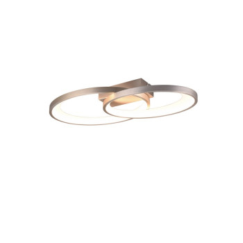 Trio Malaga matt nikkel LED mennyezeti lámpa (TRI-R64482107) LED 1 izzós IP20