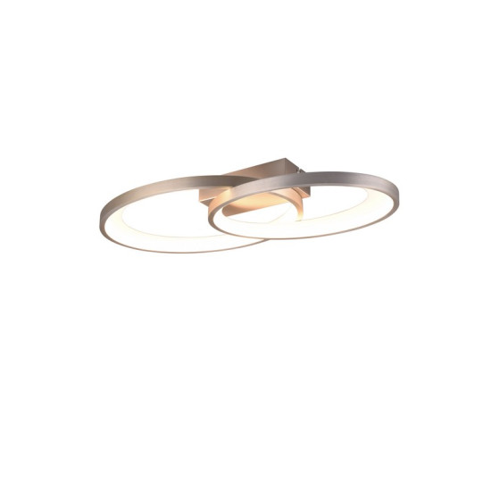 Trio Malaga matt nikkel LED mennyezeti lámpa (TRI-R64482107) LED 1 izzós IP20