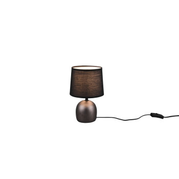 Trio Malu antik nikkel-fekete asztali lámpa (TRI-R50802667) E14 1 izzós IP20