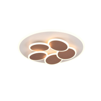 Trio Mandala szürke-barna LED mennyezeti lámpa (TRI-653210676) LED 1 izzós IP20