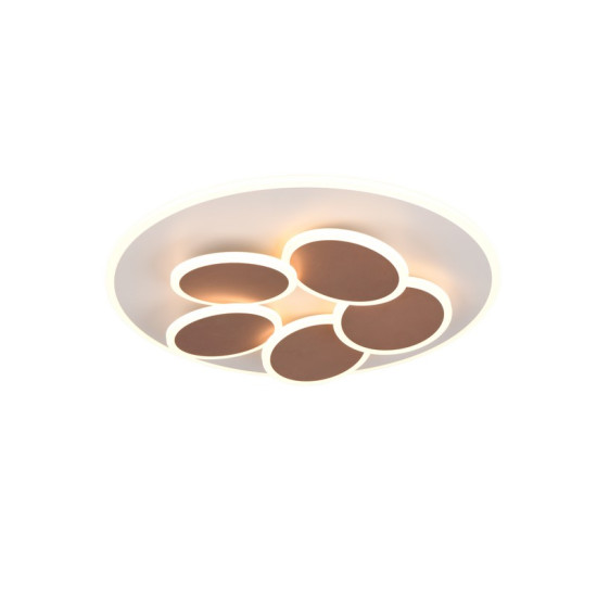 Trio Mandala szürke-barna LED mennyezeti lámpa (TRI-653210676) LED 1 izzós IP20