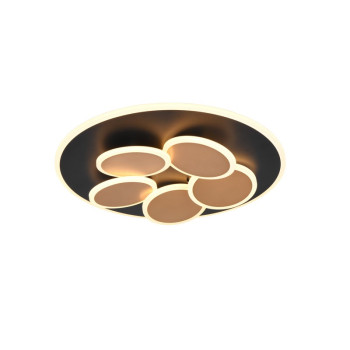 Trio Mandala fekete-arany LED mennyezeti lámpa (TRI-653210680) LED 1 izzós IP20