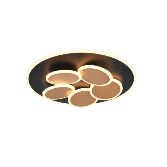 Trio Mandala fekete-arany LED mennyezeti lámpa (TRI-653210680) LED 1 izzós IP20