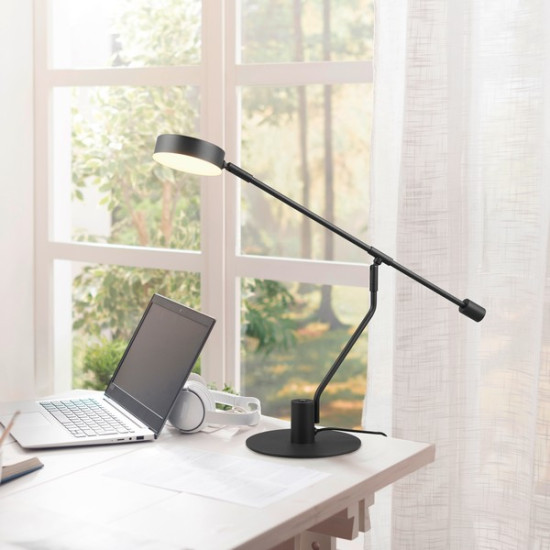 Trio Manduro fekete LED asztali lámpa (TRI-549010132) LED 1 izzós IP20