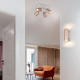 Trio Marley szürke-barna mennyezeti spotlámpa (TRI-802430465) GU10 4 izzós IP20