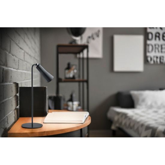Trio Maxi fekete LED asztali lámpa (TRI-R52121132) LED 1 izzós IP20