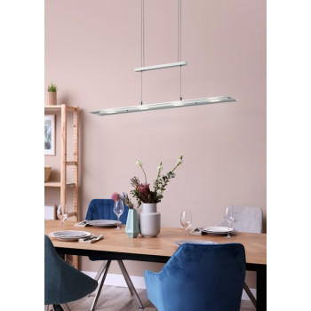 Trio Milos matt nikkel LED függesztett lámpa (TRI-R32004107) LED 4 izzós IP20